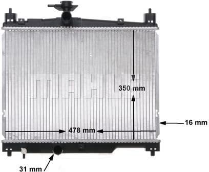 Radiator, engine cooling BEHR CR 539 000S - image 12
