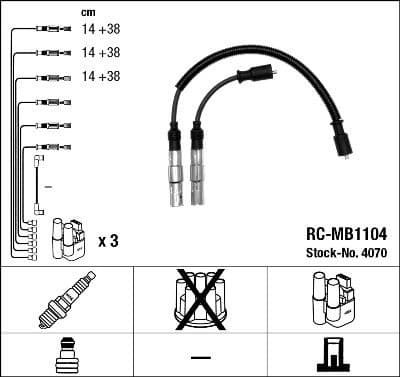 Ignition Cable Kit RC-MB1104