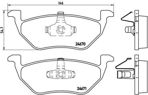 Brake Pad Set, disc brake PRIME LINE P24085