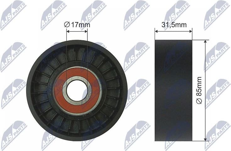 Tensioner Pulley, V-ribbed belt RNK-NS-039