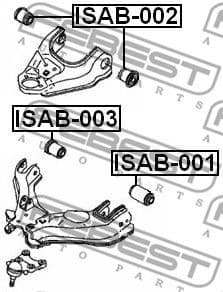 Mounting, control/trailing arm ISAB-002 - image 2