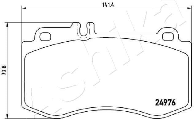 Brake Pad Set, disc brake 50-00-0522 - image 2