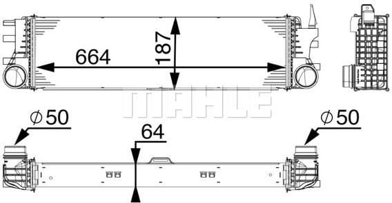 Charge Air Cooler BEHR *** PREMIUM LINE *** CI 180 000P - image 2