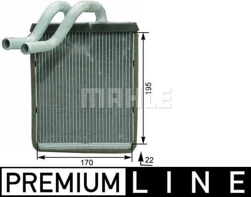 Heat Exchanger, interior heating BEHR *** PREMIUM LINE *** AH 179 000P