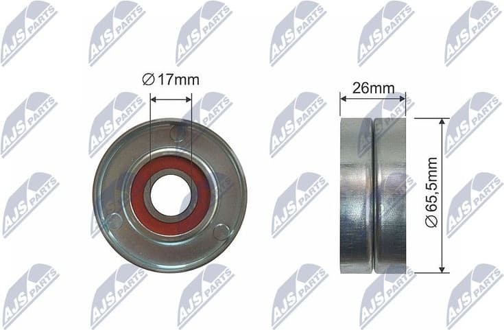Deflection Pulley/Guide Pulley, V-belt RNK-AU-049