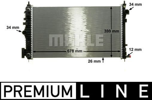 Radiator, engine cooling BEHR *** PREMIUM LINE *** CR 1101 000P