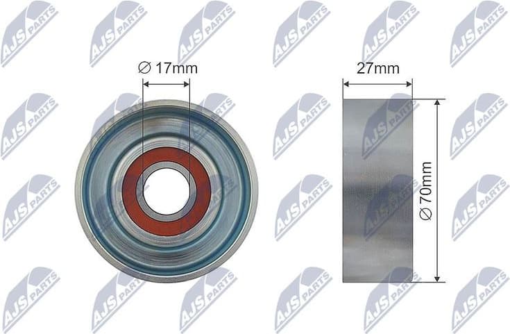 Tensioner Pulley, V-ribbed belt RNK-NS-037