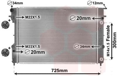 Radiator, engine cooling *** IR PLUS *** 37002193