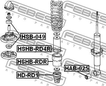 Rubber Buffer, suspension HD-RD1 - image 2