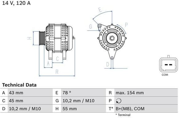 Alternator 0 986 083 840