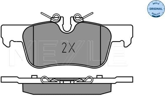 Brake Pad Set, disc brake MEYLE-ORIGINAL: True to OE. 025 253 3116