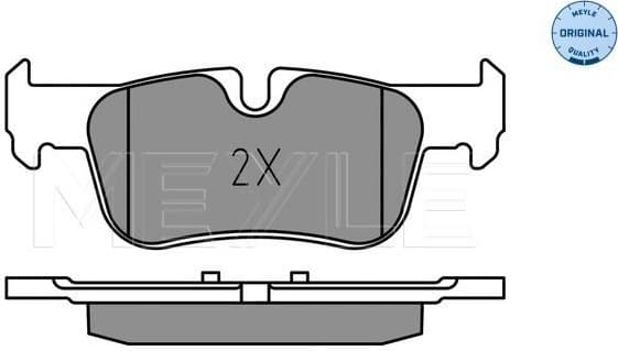 Brake Pad Set, disc brake MEYLE-ORIGINAL: True to OE. 025 253 3116 - image 2