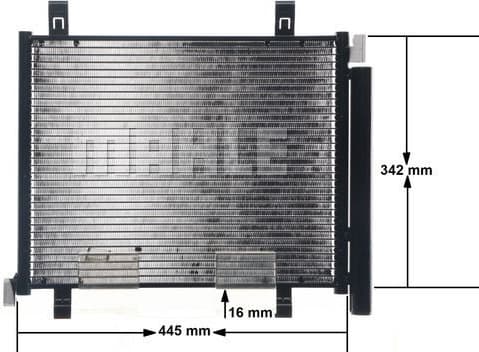 Condenser, air conditioning BEHR AC 747 000S - image 12