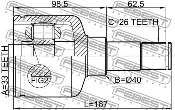 Joint Kit, drive shaft 2111-GEMTLH - image 2