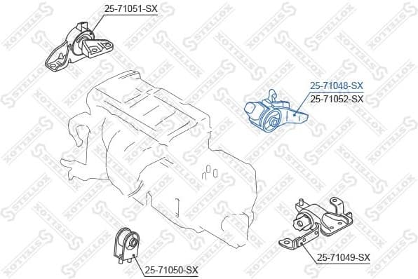 Mounting, engine 25-71048-SX - image 2