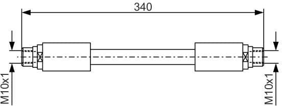 Brake Hose 1 987 481 301