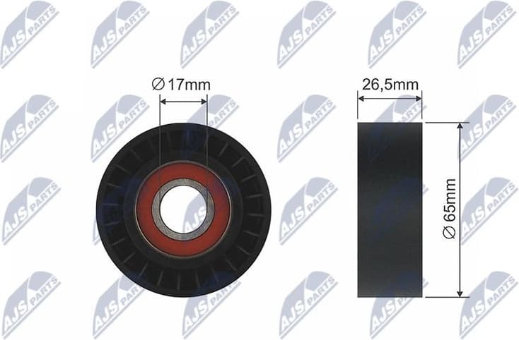 Tensioner Pulley, V-ribbed belt RNK-VV-011