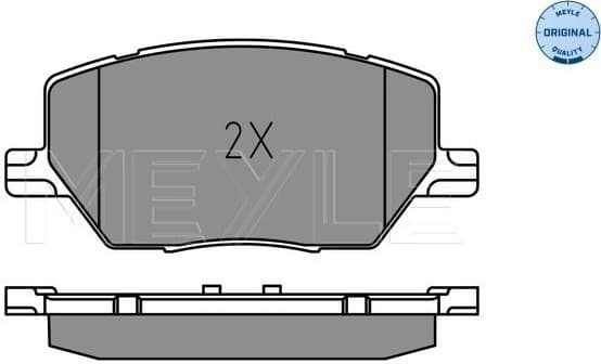 Brake Pad Set, disc brake MEYLE-ORIGINAL: True to OE. 025 221 6520 - image 2