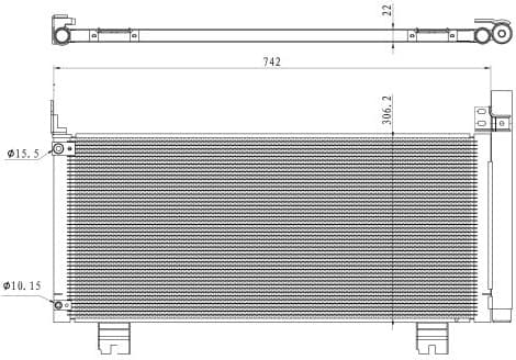 Condenser, air conditioning EASY FIT 350488