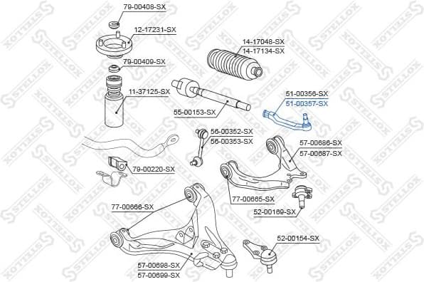 Tie Rod End 51-00357-SX