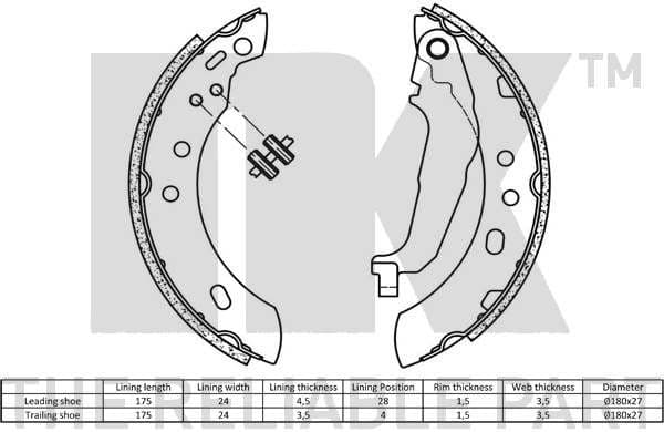 Brake Shoe Set 2722543 - image 2