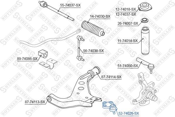 Ball Joint 52-74026-SX