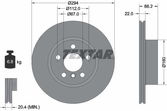 Brake Disc PRO+ 92327005