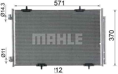 Condenser, air conditioning BEHR AC 990 000S - image 10