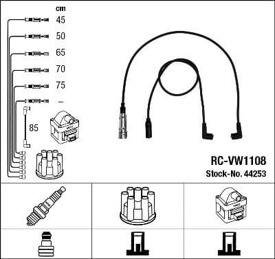 Ignition Cable Kit RC-VW1108