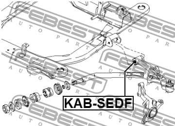 Mounting, control/trailing arm KAB-SEDF - image 2