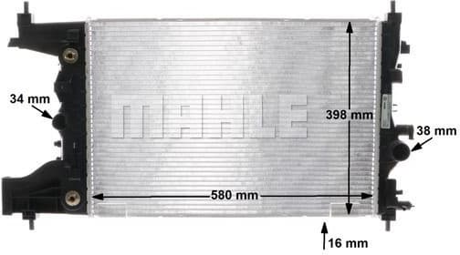 Radiator, engine cooling BEHR CR 2114 000S - image 11