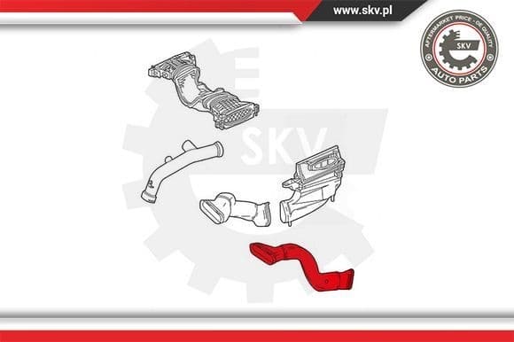 Intake Hose, air filter 43SKV910 - image 2