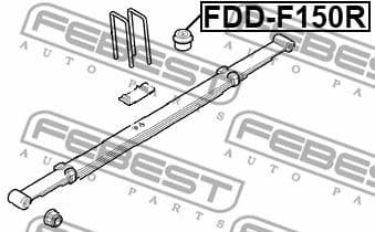Leaf Spring Stop, auxiliary spring FDD-F150R - image 2