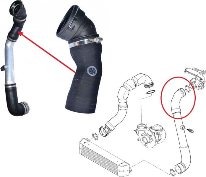 Turbocharger hose GPP-BM-013