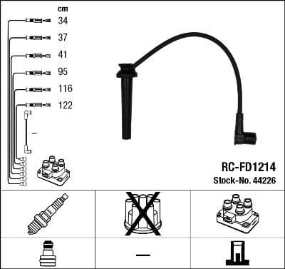 Ignition Cable Kit RC-FD1214