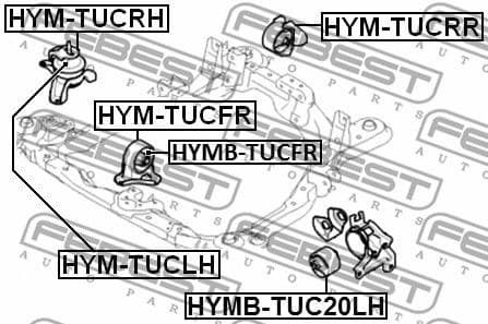 Mounting, engine HYM-TUCRH - image 2