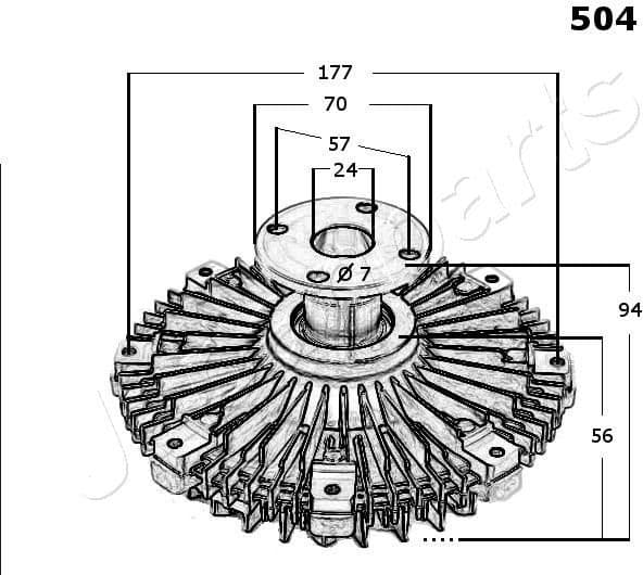 Clutch, radiator fan VC-504 - image 3