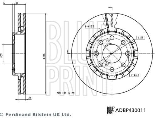 Brake Disc ADBP430011 - image 2