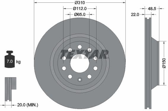 Brake Disc PRO 92140703