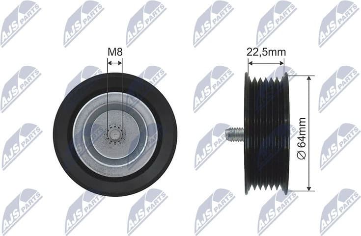 Deflection Pulley/Guide Pulley, V-belt RNK-ME-029
