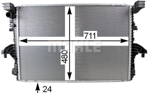 Radiator, engine cooling BEHR *** PREMIUM LINE *** CR 805 000P - image 2