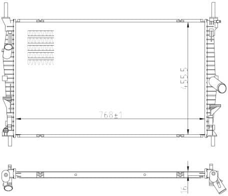 Radiator, engine cooling 59293