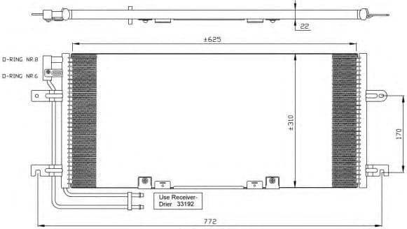 Condenser, air conditioning EASY FIT 35438
