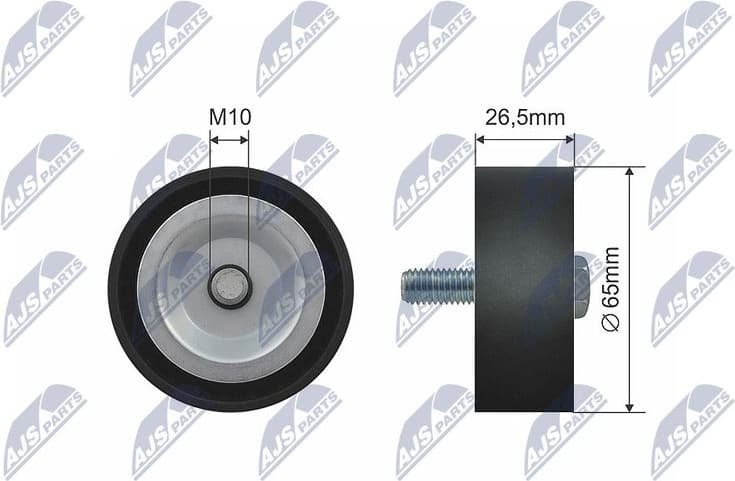 Deflection/Guide Pulley, V-ribbed belt RNK-PL-029