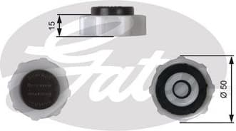 Cap, coolant tank RC222