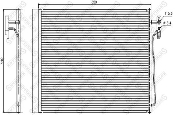 Condenser, air conditioning 10-45566-SX