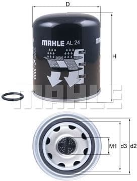 Filter air dryer AL24