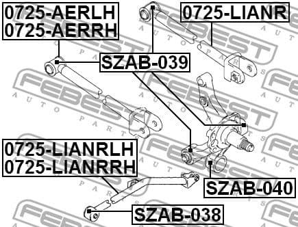 Mounting, control/trailing arm SZAB-038 - image 2