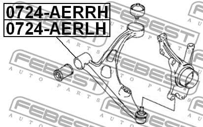 Control/Trailing Arm, wheel suspension 0724-AERRH - image 2