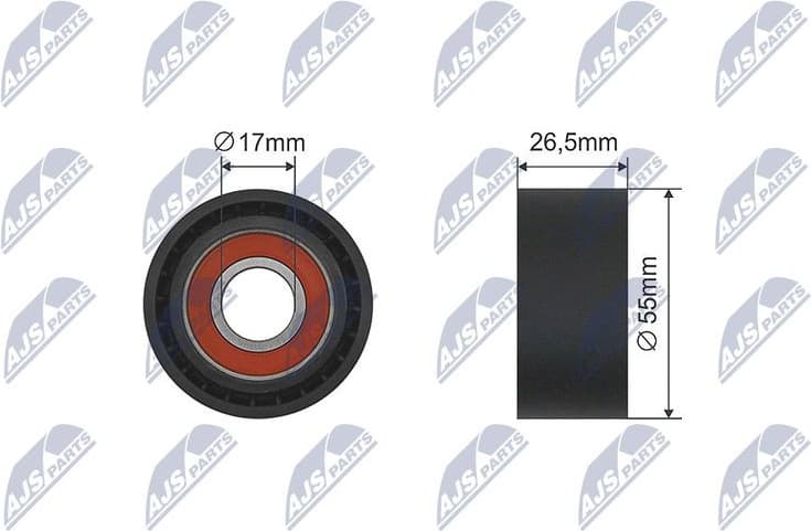 Tensioner Pulley, V-belt RNK-CT-035
